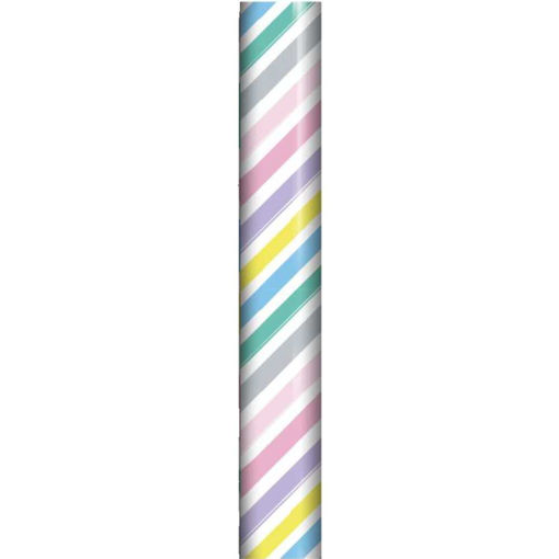 Picture of RAINBOW STRIPED WRAPPING ROLL 70CM X 3 METERS